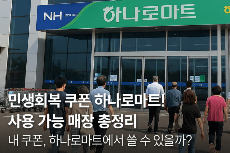 민생회복 쿠폰 하나로마트! 사용 가능 매장 총정리