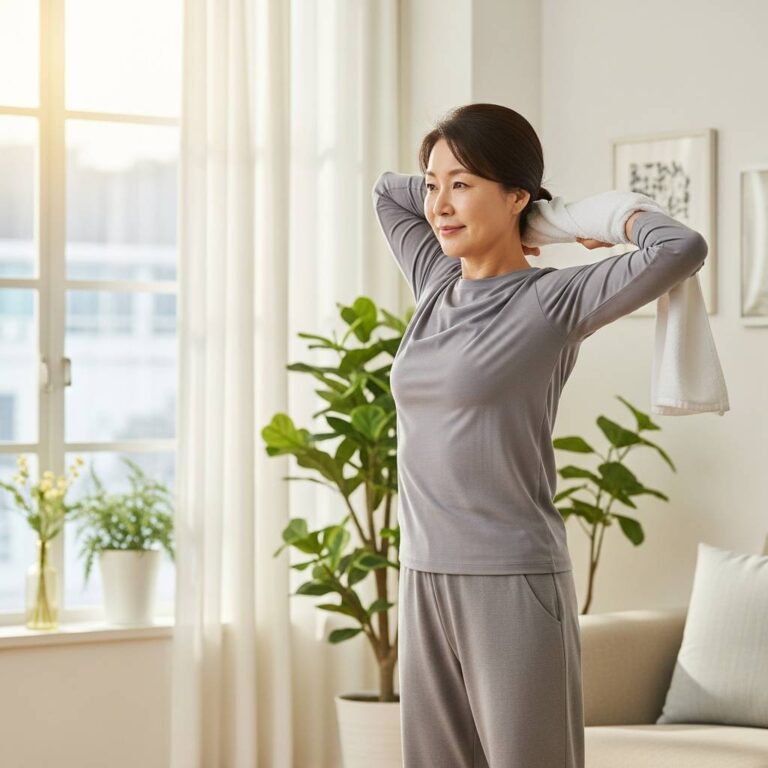 오십견 환자를 위한 집에서 하는 통증 완화 어깨 회복 스트레칭 루틴