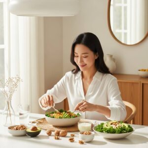 혈당 스파이크 방지를 위한 저속 노화 식단 구성법: 젊음을 지키는 식사 가이드