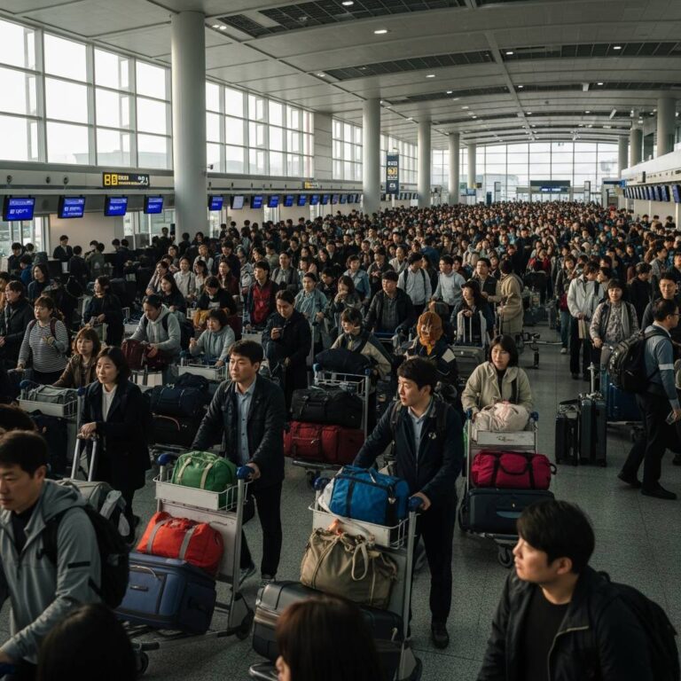 연휴 첫날 붐비는 제주공항 생존 가이드: 혼잡도 피크 시간, 렌터카 전쟁 승리 전략