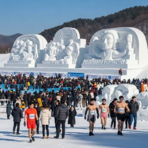 황금 연휴의 백미, 평창 대관령눈꽃축제와 알몸 마라톤으로 겨울 추억 쌓기