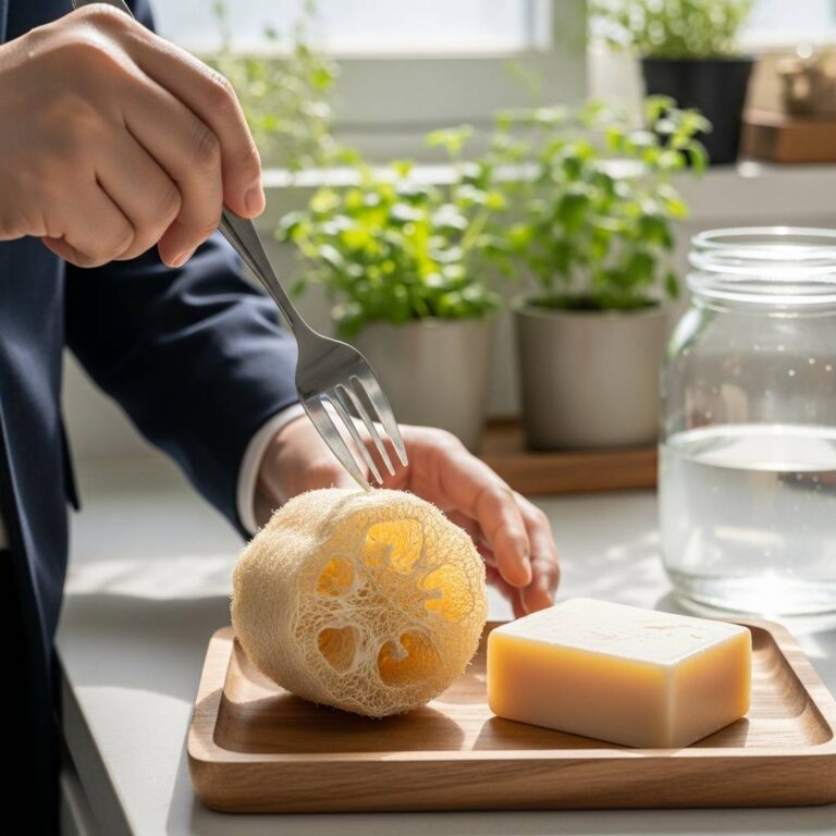 제로웨이스트 주방을 위한 천연 수세미 제작 및 교체 주기 관리법