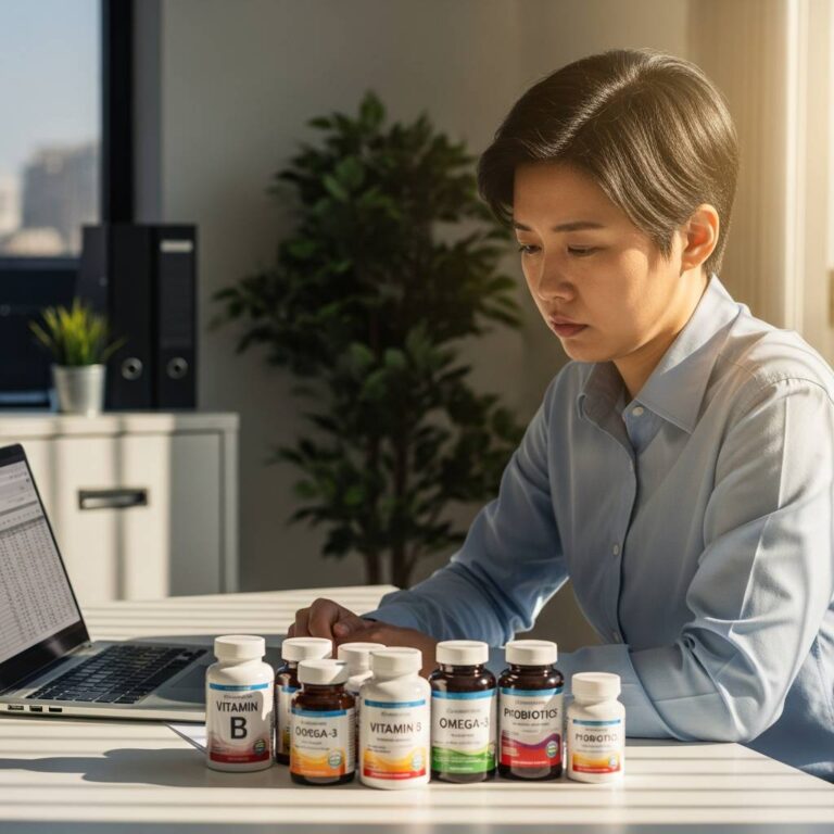 30대 직장인 만성피로 회복을 위한 필수 영양제 조합 및 효과적인 복용 시간 가이드