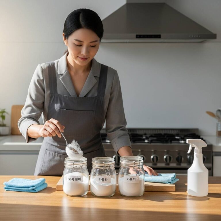 베이킹소다 구연산 과탄산소다 활용한 친환경 주방 기름때 제거 방법: 완벽 가이드