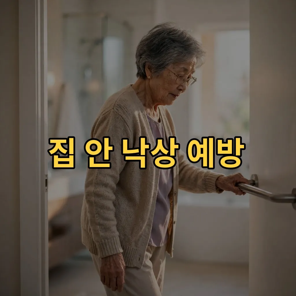 고령자 집 안 낙상 예방 점검 안내 이미지
